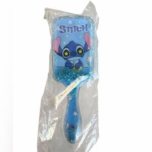 Disney Stitch Blue Hairbrush with Glitter